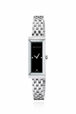 Gucci SREBRNY Zegarek `G-Frame`