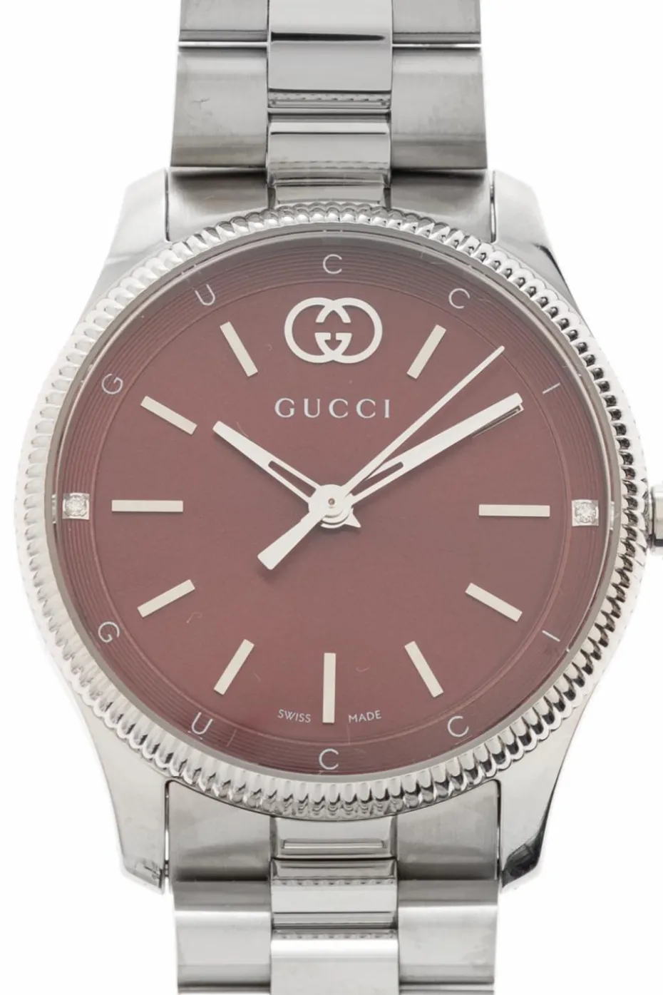 Gucci SREBRNY Zegarek z logo
