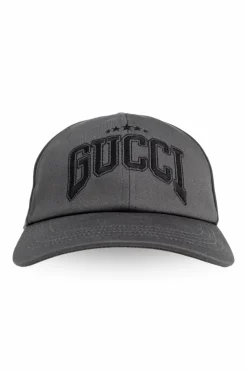 Gucci SZARY Czapka z daszkiem