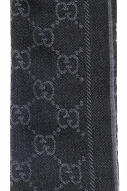Gucci SZARY WEŁNIANY SZAL