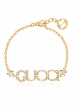 Gucci ZŁOTY Mosiężna bransoleta