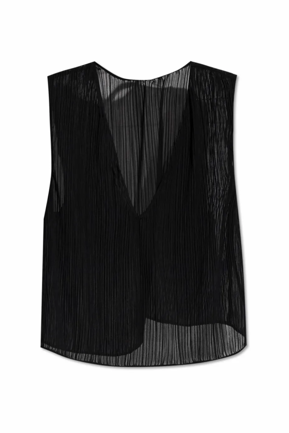 Iro CZARNY Plisowany top `Calyssa`