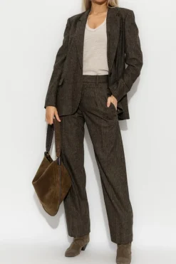 Isabel Marant BRĄZOWY Marynarka `Omelia`