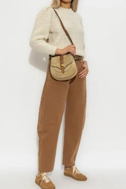 Isabel Marant BRĄZOWY Spodnie `Oumaya`