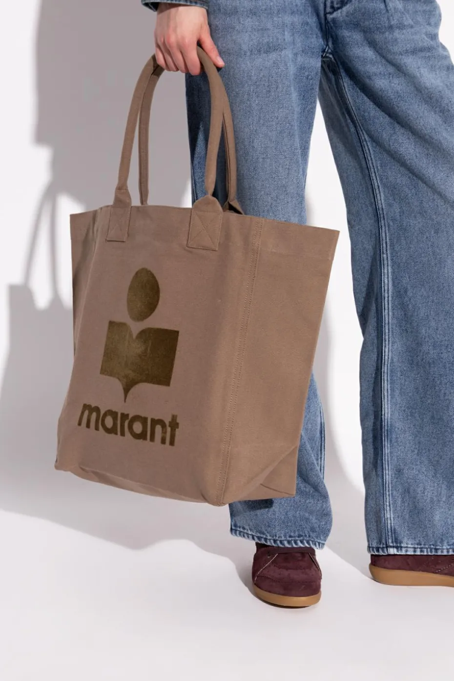 Isabel Marant BRĄZOWY Torba `Yenky` typu `shopper`