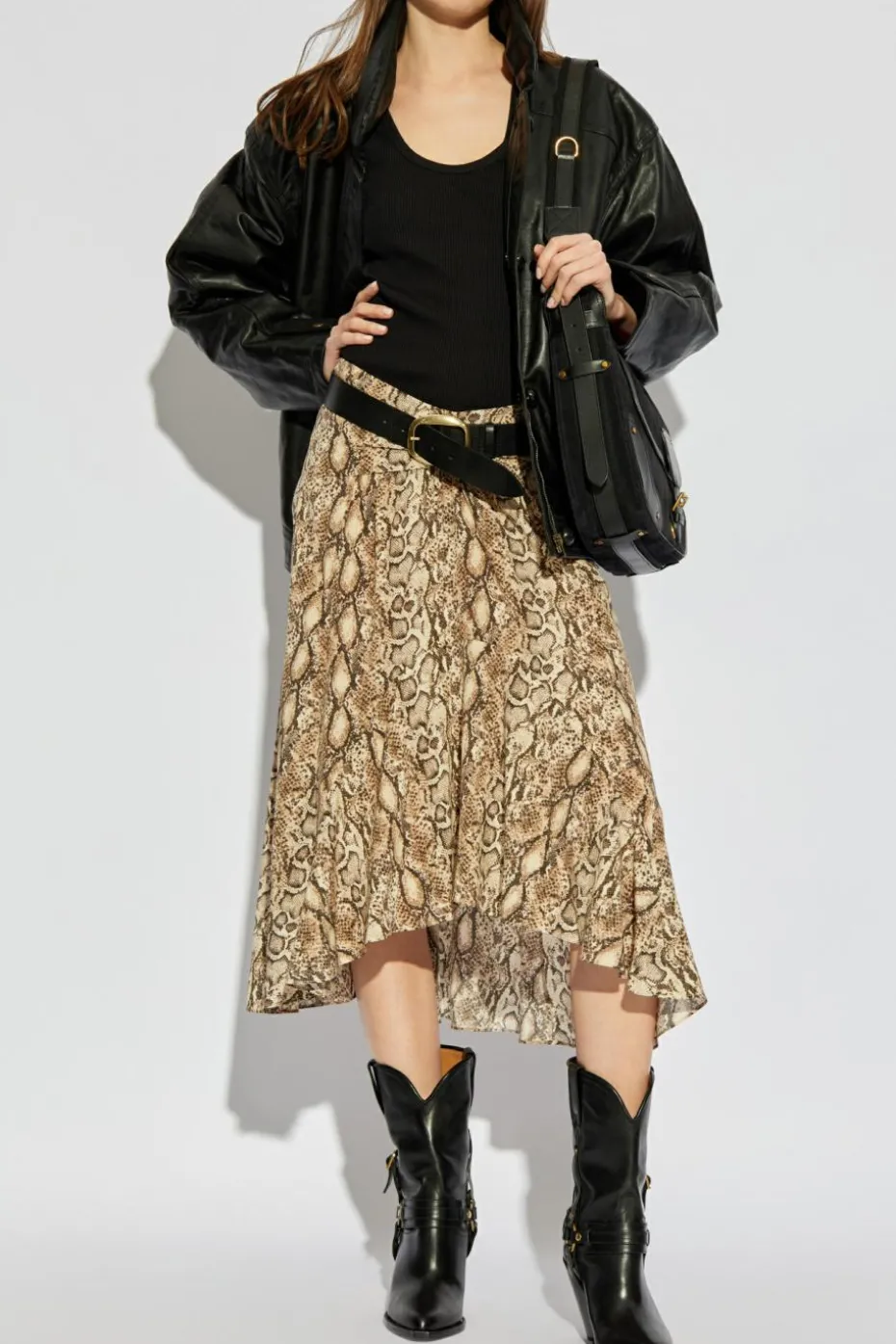 Isabel Marant CZARNY Prążkowany top `Thea`