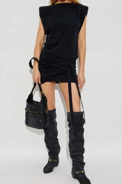 Isabel Marant CZARNY Sukienka `Marielle`