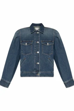 Isabel Marant NIEBIESKI Jeansowa kurtka `Nolinea`