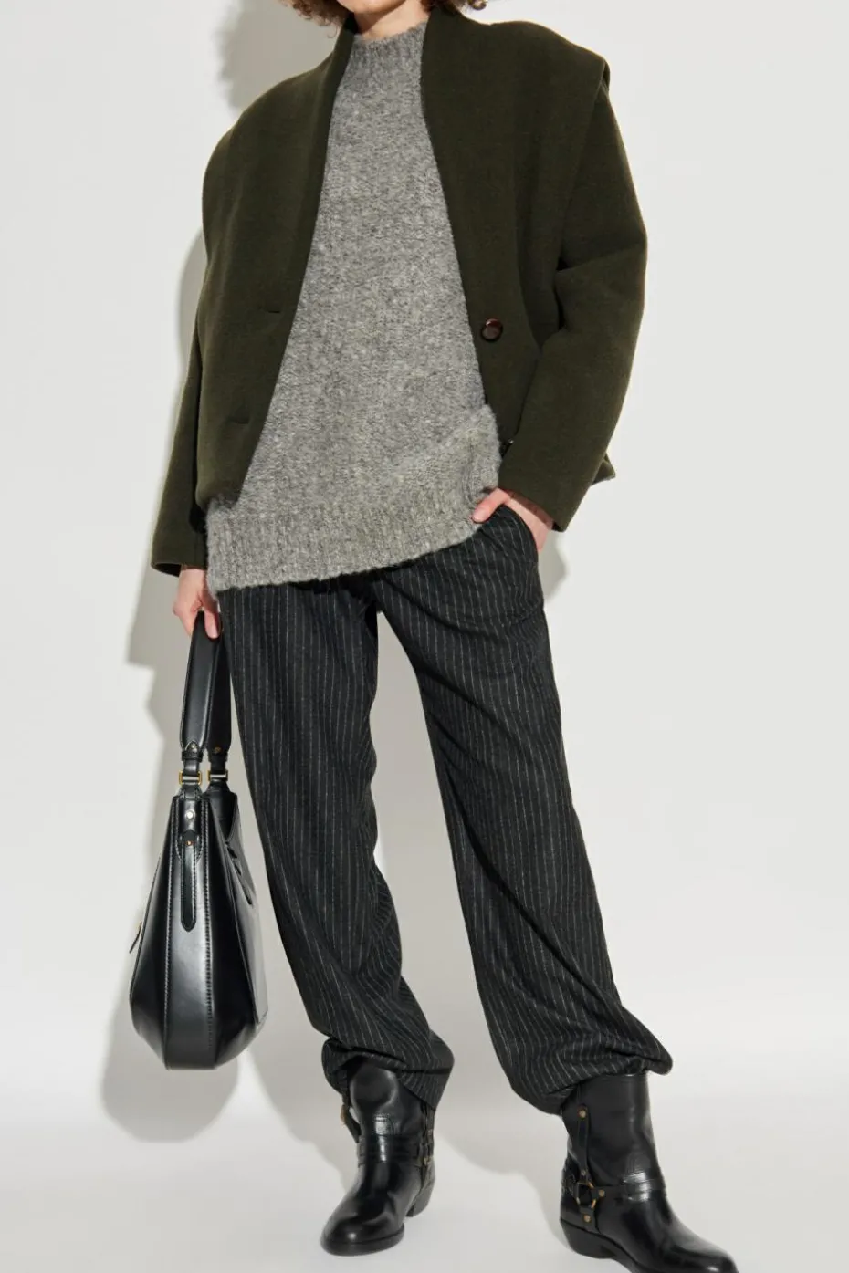 Isabel Marant SZARY Sweter `Idol`