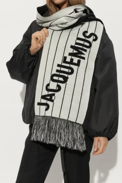 Jacquemus BIAŁY Wełniany szal