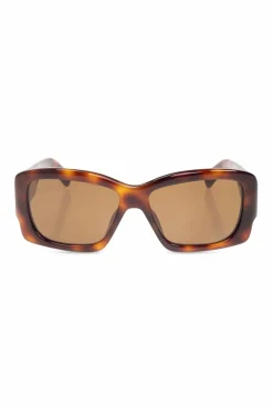 Jacquemus BRĄZOWY Okulary przeciwsłoneczne