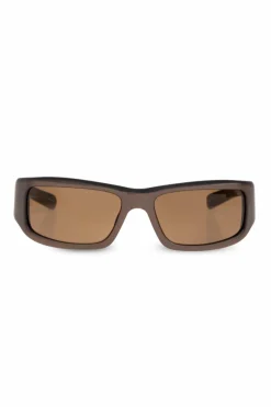 Jacquemus BRĄZOWY Okulary przeciwsłoneczne