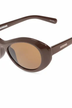 Jacquemus BRĄZOWY Okulary przeciwsłoneczne