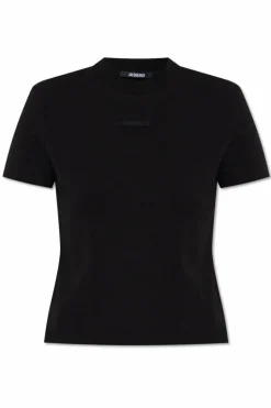 Jacquemus CZARNY T-shirt z logo