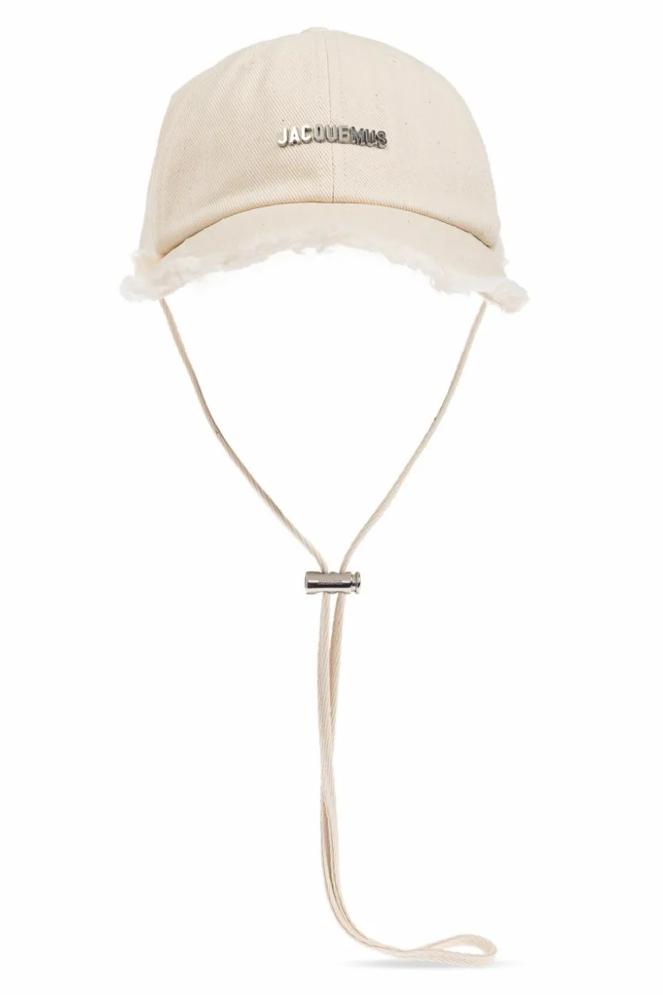 Jacquemus kremowy Czapka z daszkiem