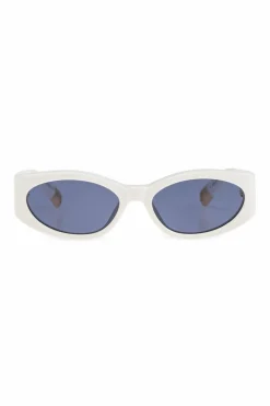Jacquemus kremowy Okulary przeciwsłoneczne
