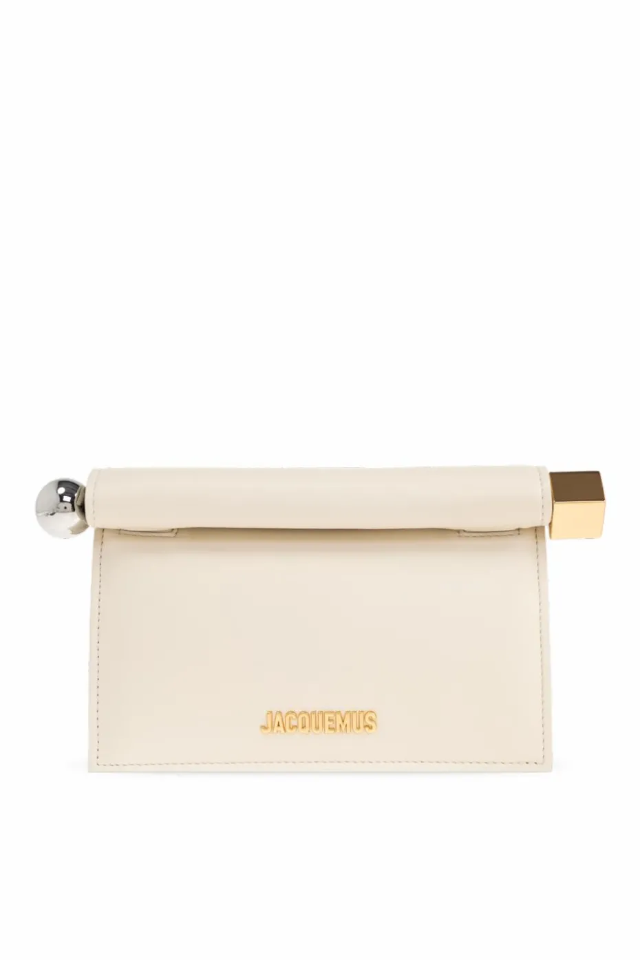 Jacquemus kremowy Torba do ręki `Rond Carré Small`