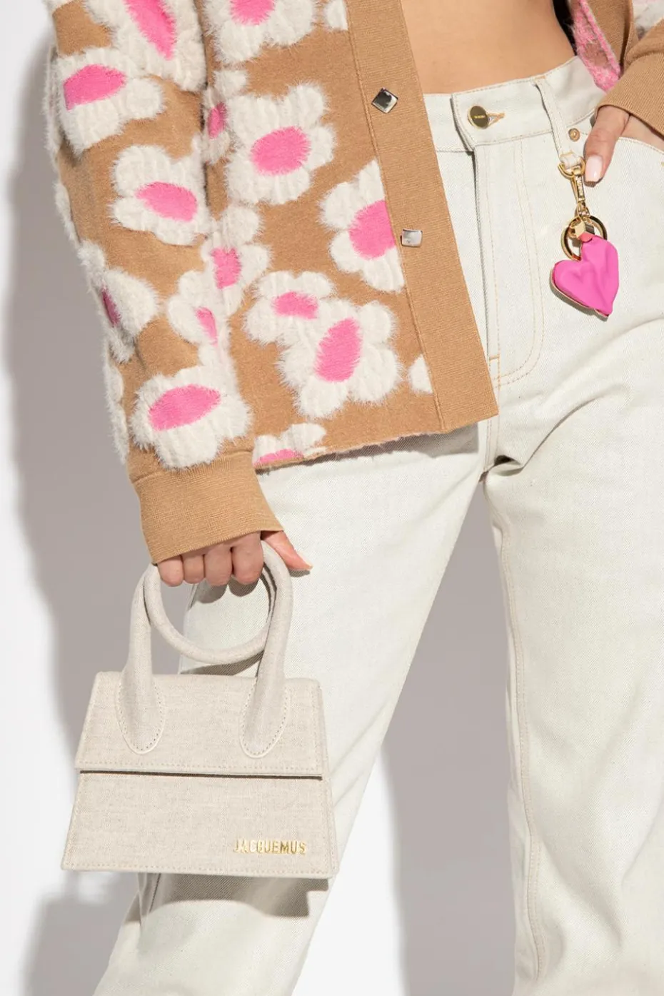 Jacquemus kremowy Torba na ramię ‘Le Chiquito Noeud’