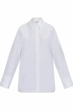JIL SANDER BIAŁY Bawełniana koszula