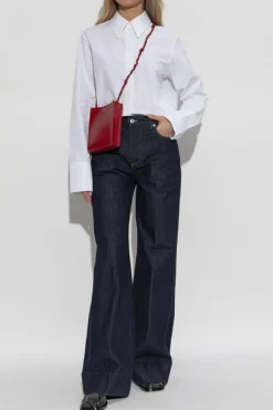 JIL SANDER BIAŁY Bawełniana koszula