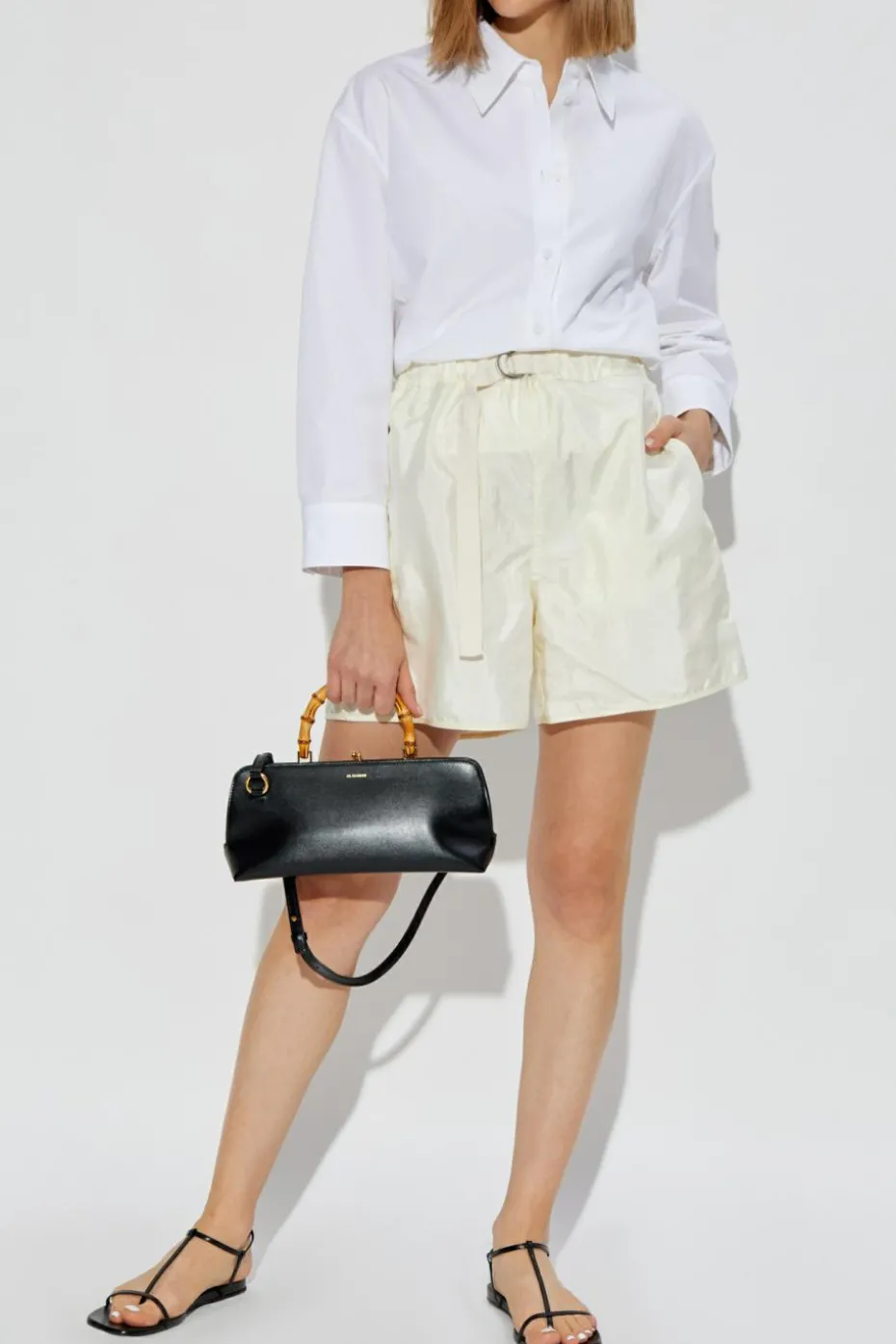 JIL SANDER BIAŁY Klasyczna koszula