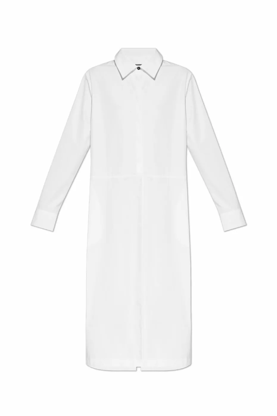 JIL SANDER BIAŁY Koszulowa sukienka