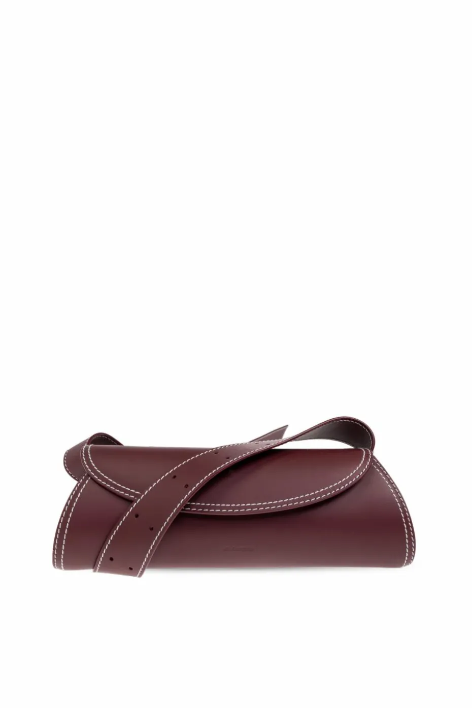 JIL SANDER BORDO Torba na ramię ‘Canollo Small’