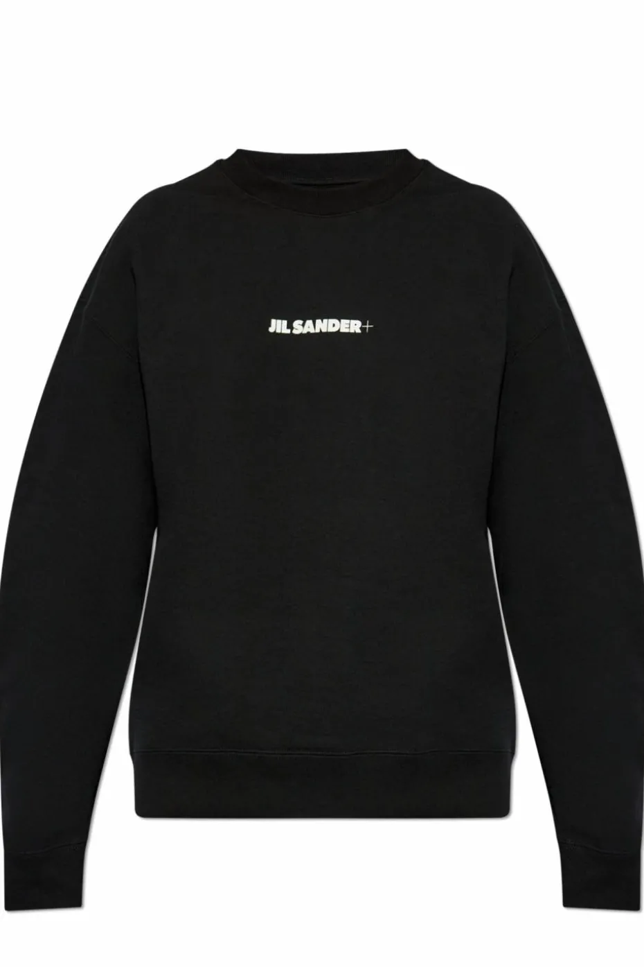 JIL SANDER+ CZARNY Bluza z nadrukowanym logo