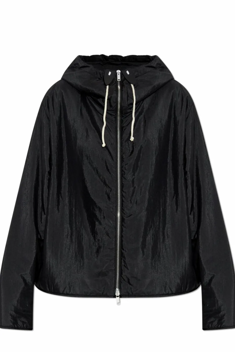 JIL SANDER+ CZARNY Ocieplana kurtka