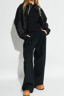 JIL SANDER+ CZARNY Ocieplana kurtka