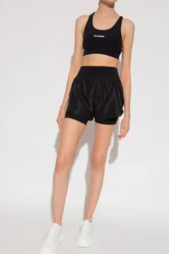 JIL SANDER+ CZARNY Szorty treningowe