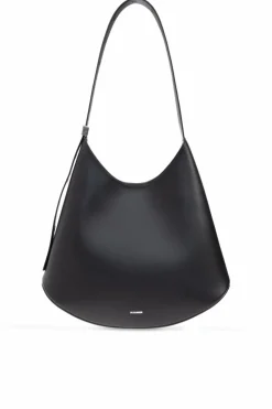 JIL SANDER CZARNY Torba na ramię `Eldorado Medium`