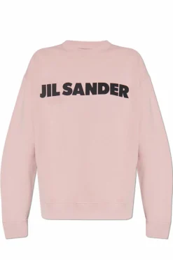 JIL SANDER RÓŻOWY Bluza z logo