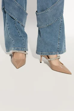 Jimmy Choo beżowy Lakierowane buty na obcasie ‘Bing’