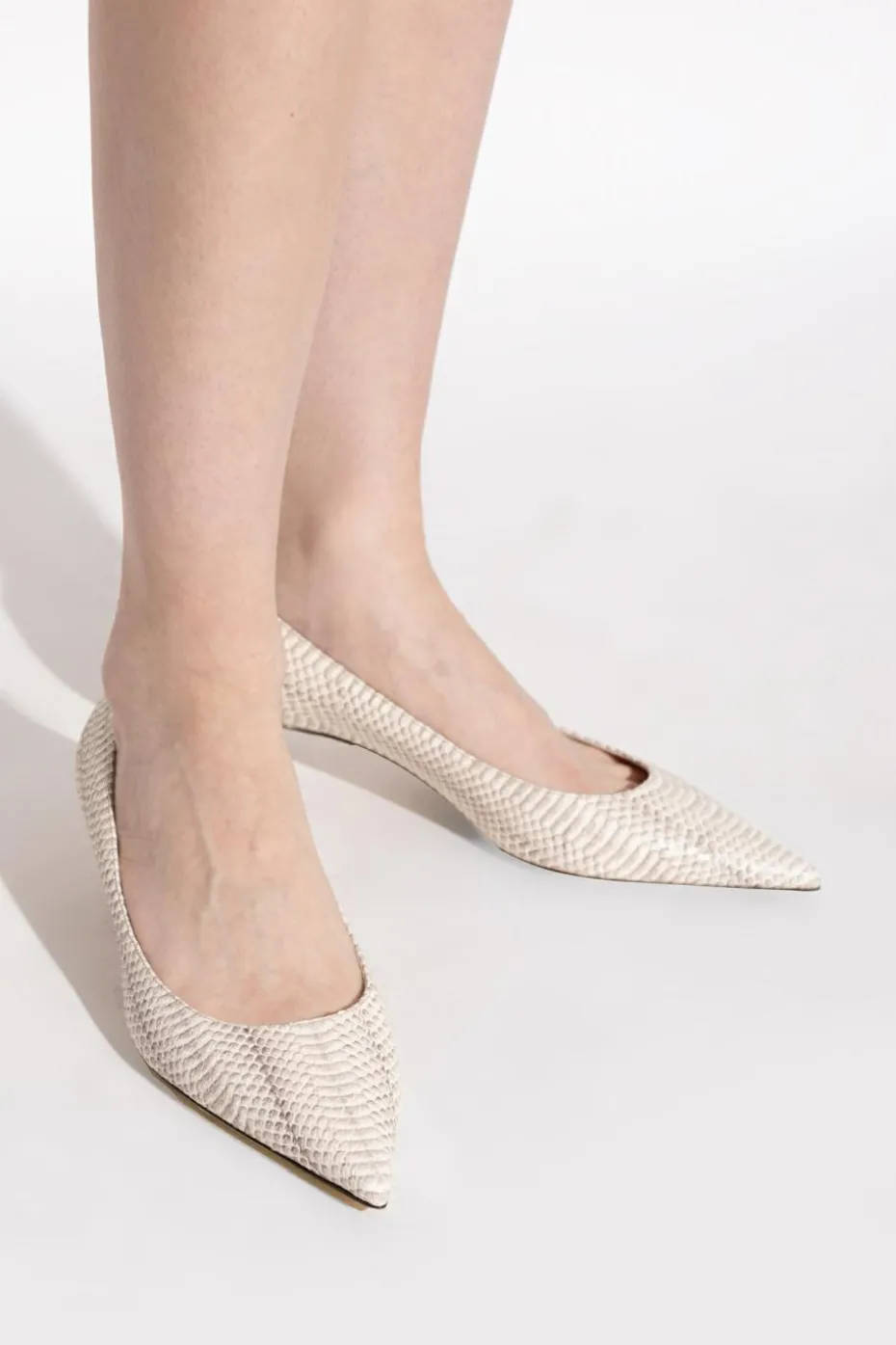 Jimmy Choo kremowy Buty na obcasie `Amelia`