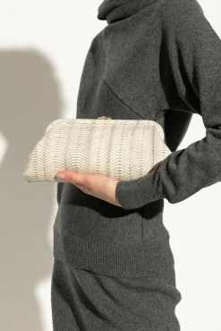 Jimmy Choo kremowy Kopertówka `Skylar`