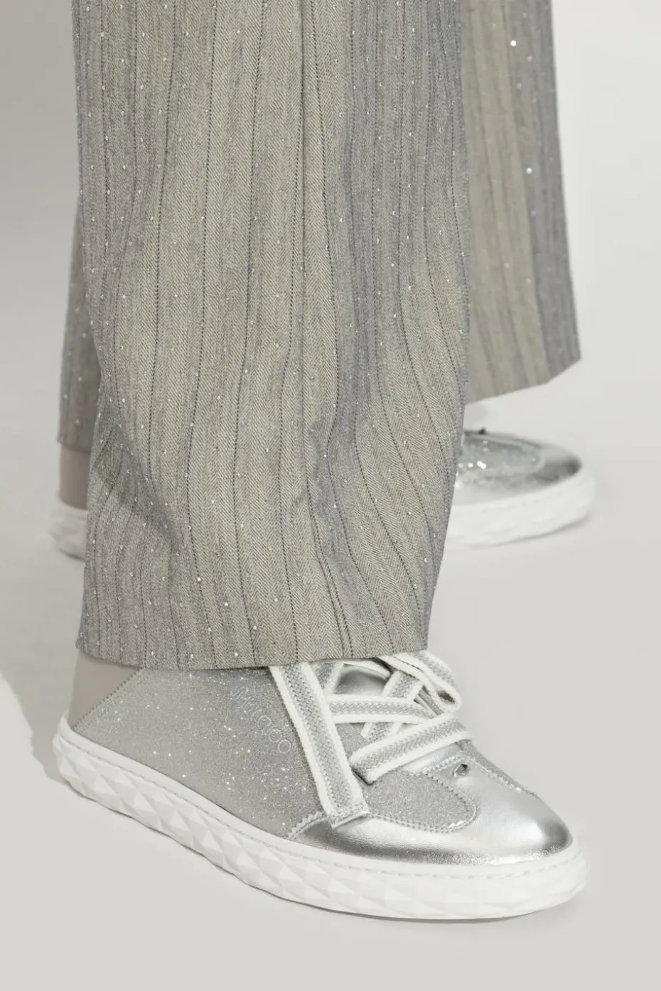 Jimmy Choo SREBRNY Buty sportowe `Diamond`