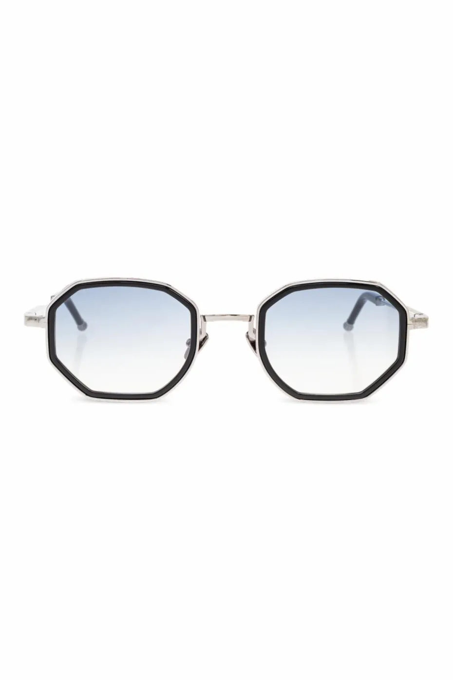John Dalia SREBRNY Okulary przeciwsłoneczne `Keaton - C107`
