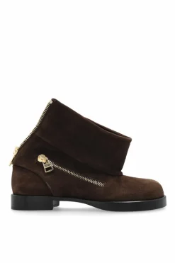 JW Anderson BRĄZOWY Zamszowe botki