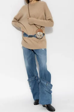 JW Anderson NIEBIESKI Jeansy z podwijanymi nogawkami