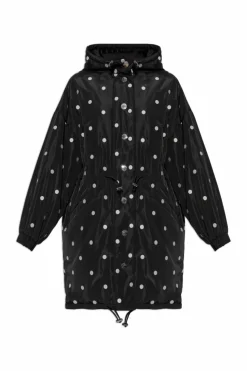 Kate Spade CZARNY Kurtka z kapturem