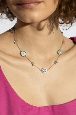 Kate Spade SREBRNY Mosiężny naszyjnik
