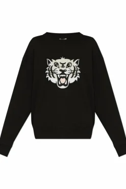 Kenzo CZARNY Bluza z motywem tygrysa