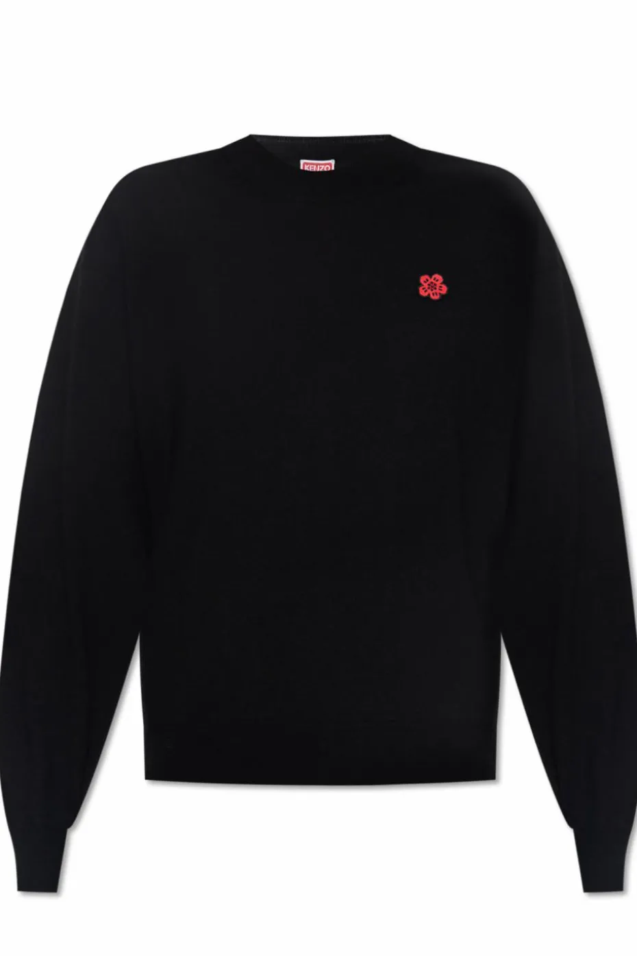 Kenzo CZARNY Wełniany sweter