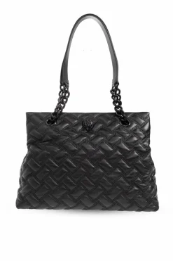 Kurt Geiger CZARNY Pikowana torba ‘Kensington’ typu ‘shopper’