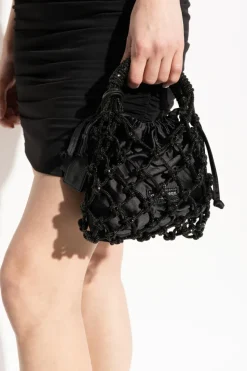 Kurt Geiger CZARNY Torba do ręki `Macrame Small`