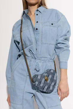 Kurt Geiger NIEBIESKI Jeansowa torba na ramię ‘Kensington Heart’