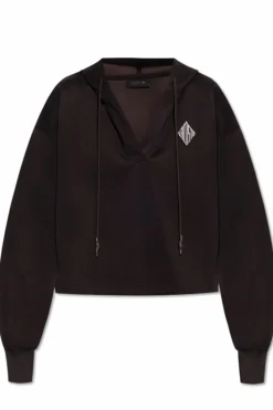 LACOSTE RUNWAY BRĄZOWY Bluza z kapturem