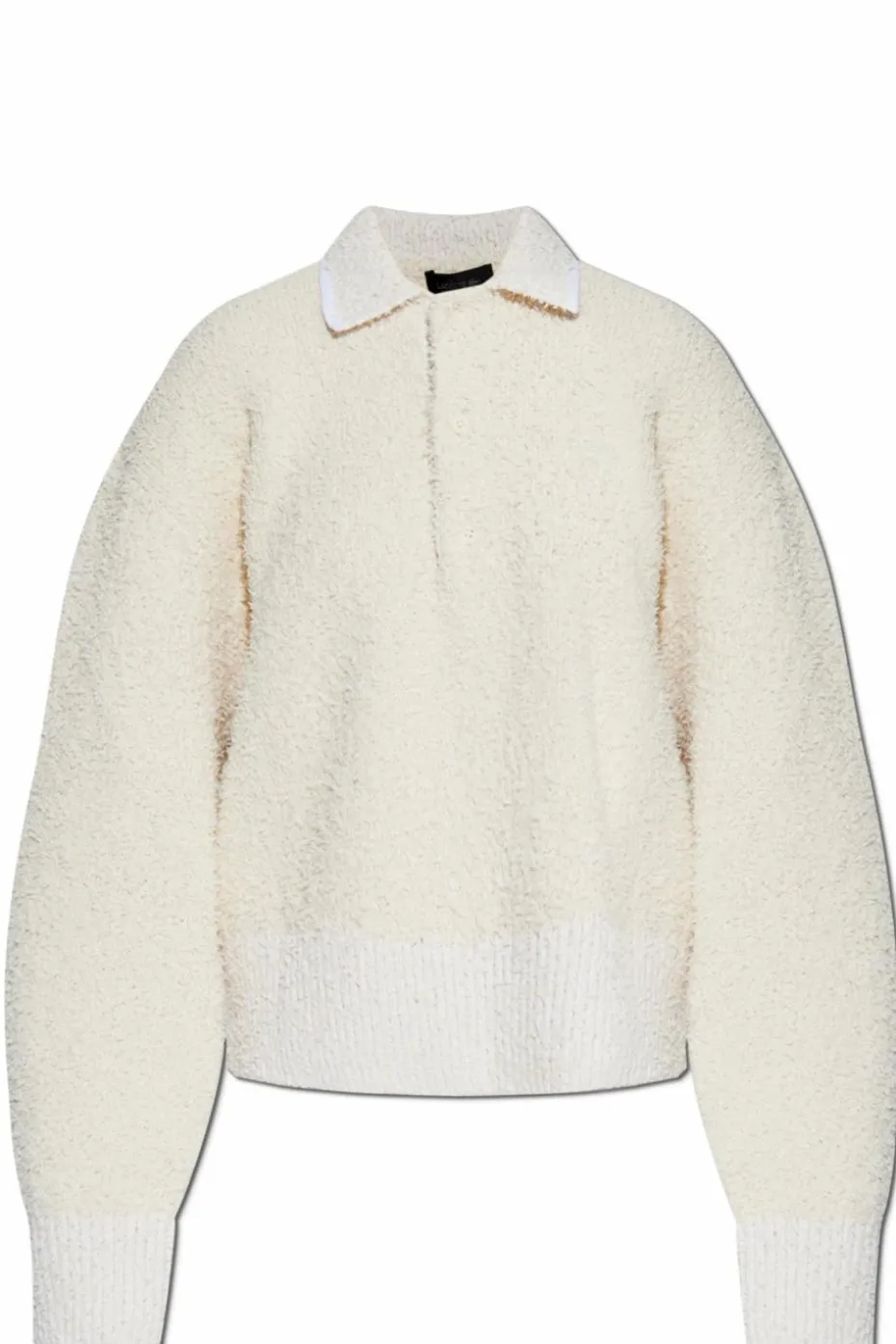 LACOSTE RUNWAY kremowy Sweter polo