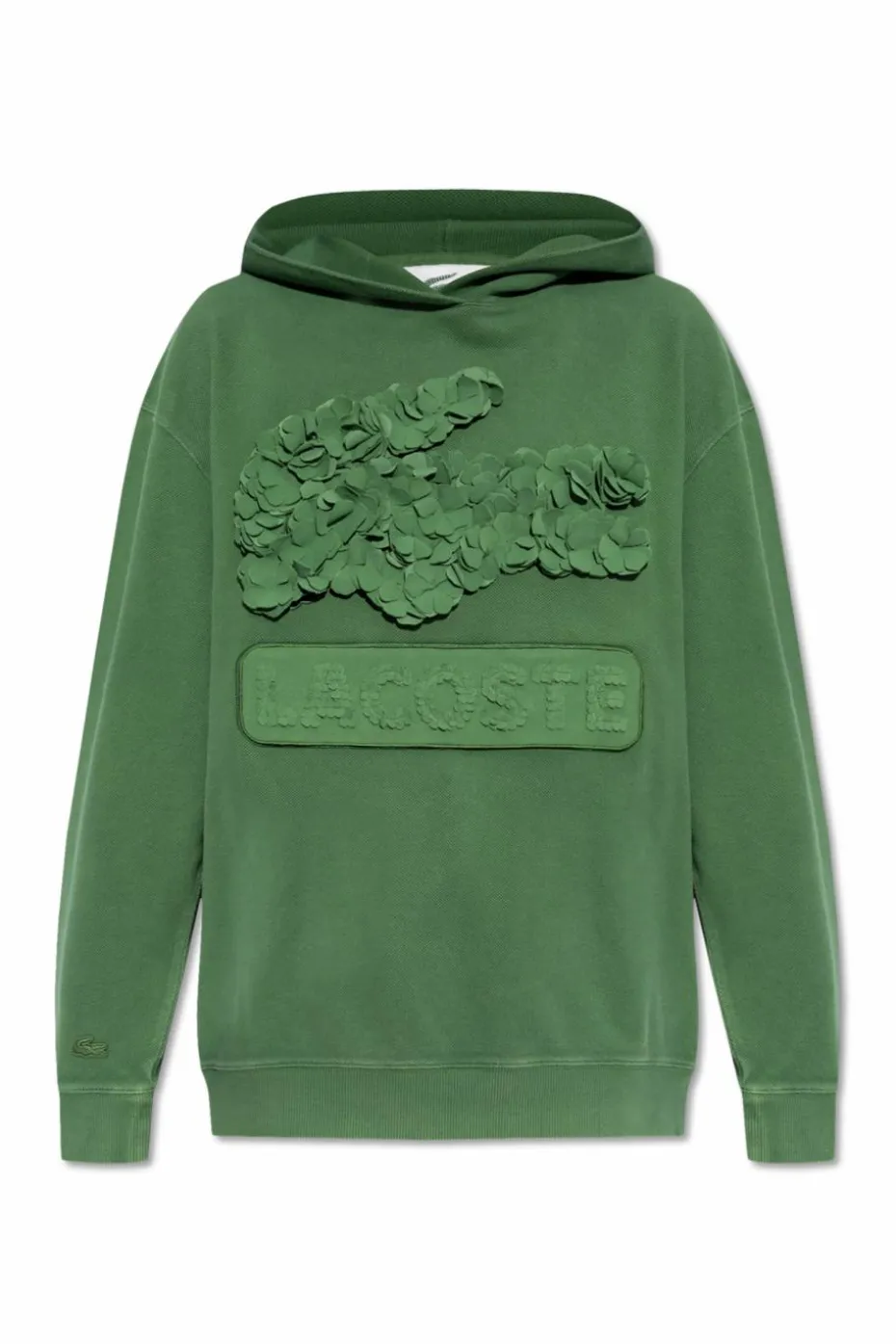 Lacoste ZIELONY Bluza z odpinanym logo